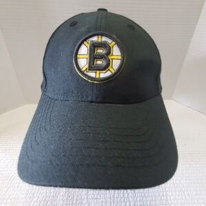 Boston Bruins Strap Back NHL Hockey Hat One Size Cap Black New Era 59 Fifty